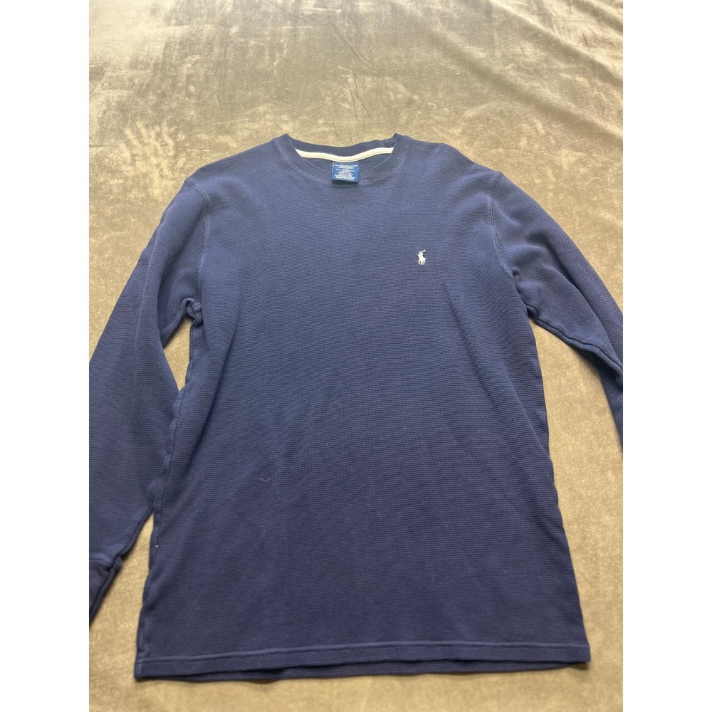 Polo Ralph Lauren Men's Navy Blue Long Sleeve Thermal Shirt‎ Top sleep